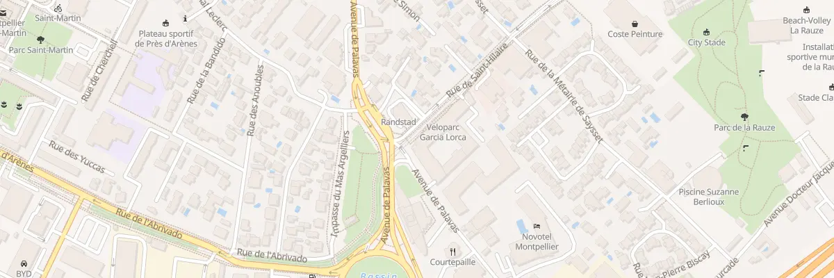 Plan du 121B Av de Palavas à Montpellier