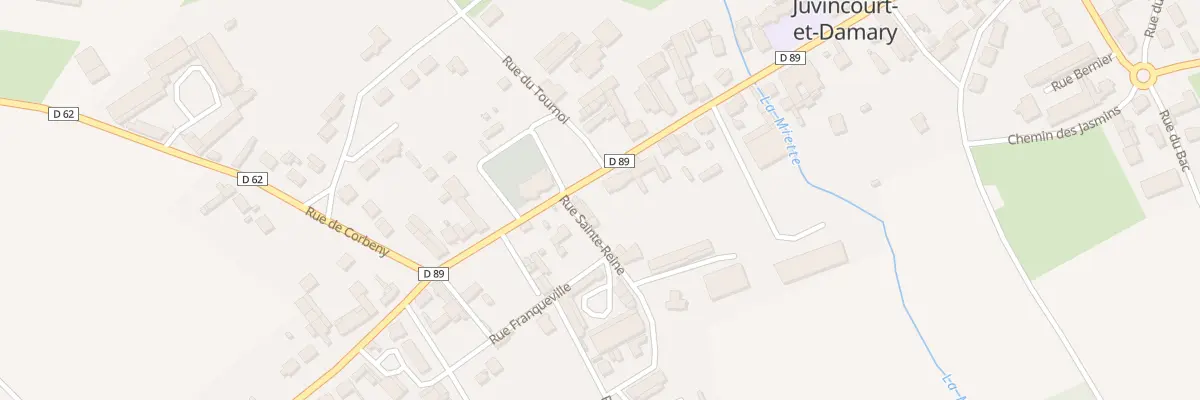 Plan du 23 Rue de Verdun à Juvincourt-et-Damary