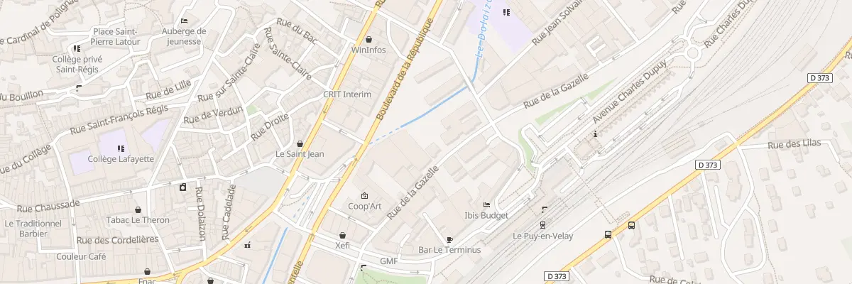 Plan du 15 Rue de la Gazelle au Puy-en-Velay