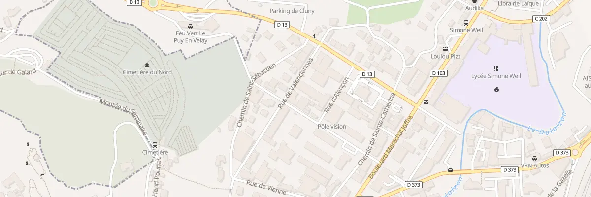 Plan du 16 Rue de Craponne au Puy-en-Velay