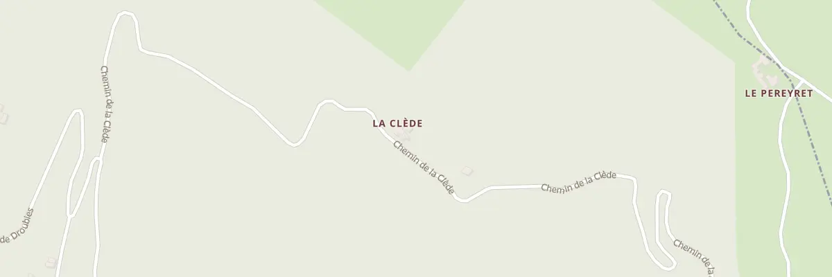 Plan du 5448 La Clede à Saint-Étienne-Vallée-Française