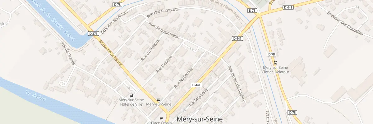 Plan du 9 Rue Nationale à Méry-sur-Seine
