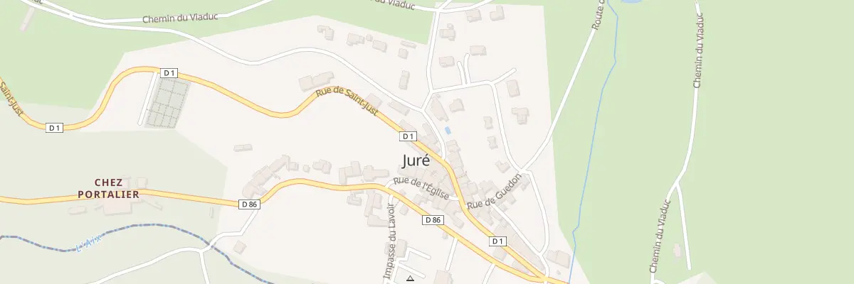 Plan du 422 Rue de Saint Just à Juré