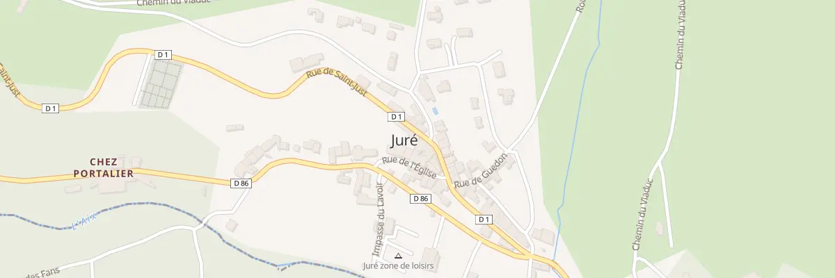 Plan du 407 Rue de Saint Just à Juré