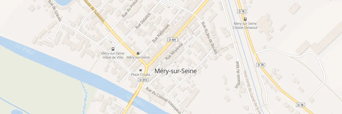 Plan du 6 Rue Moyenne à Méry-sur-Seine