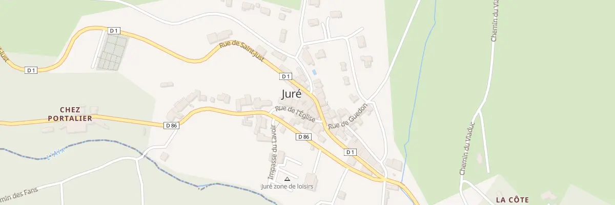 Plan du 385 Rue de Saint Just à Juré
