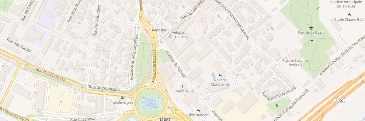 Plan du 123B Av de Palavas à Montpellier
