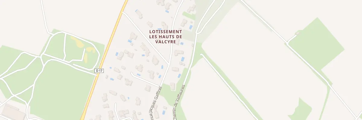 Plan du 5536F Av Jacques Gaffinel à Valflaunès
