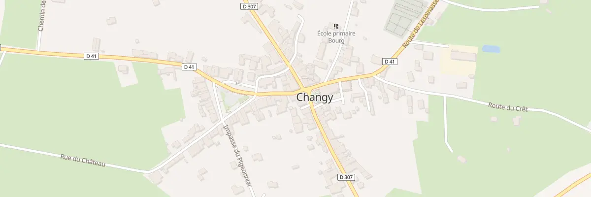 Plan du 8 Pl du Champ de Foire à Changy