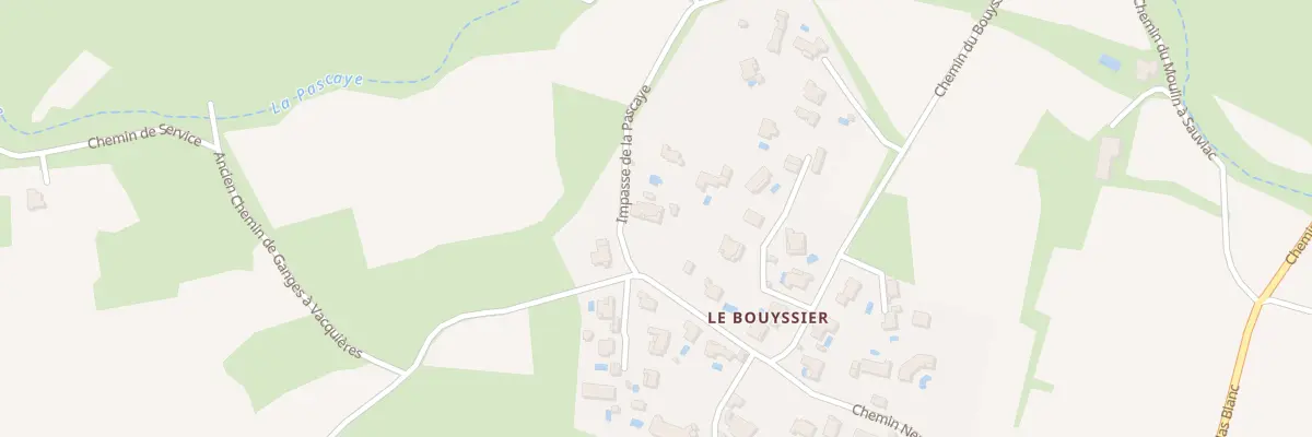 Plan du 110 Chem de la Pascaye Le Bouyssier à Claret