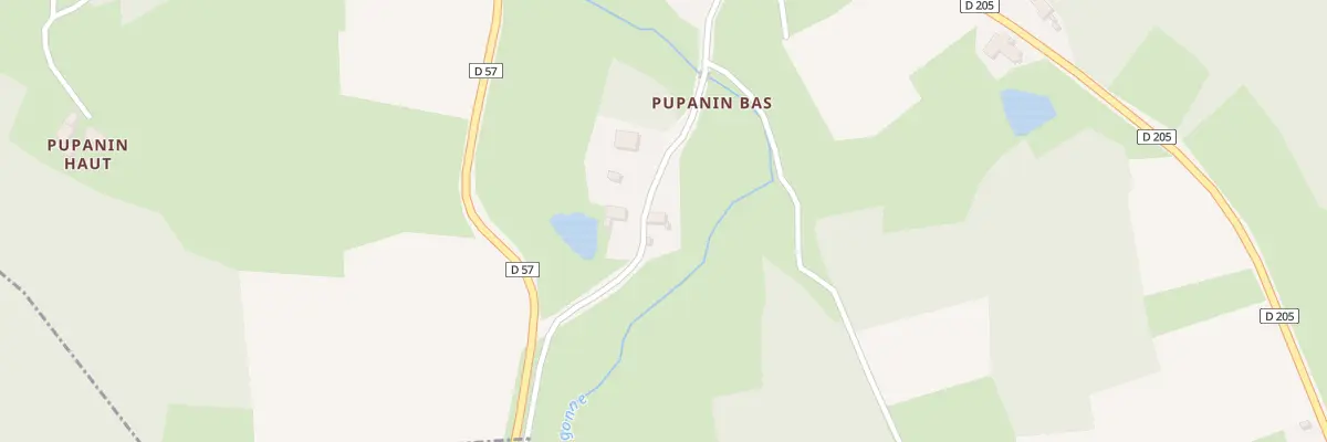 Plan du 11 Brg Pupanin Bas à Viverols