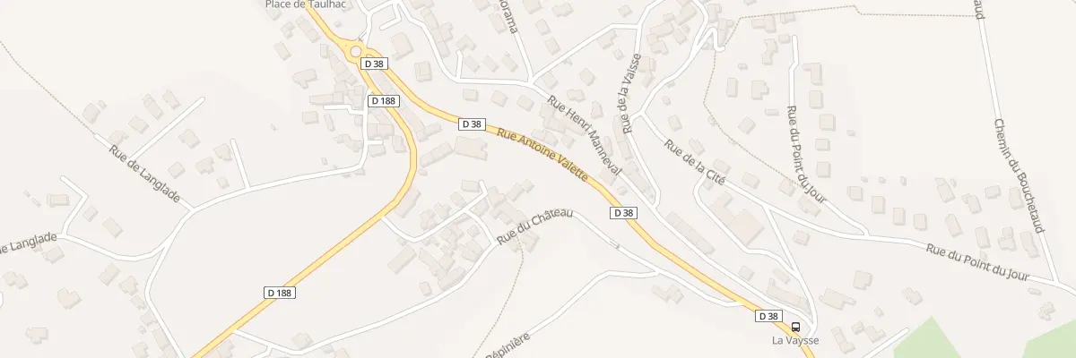 Plan du 16 Rue Antoine Valette au Puy-en-Velay