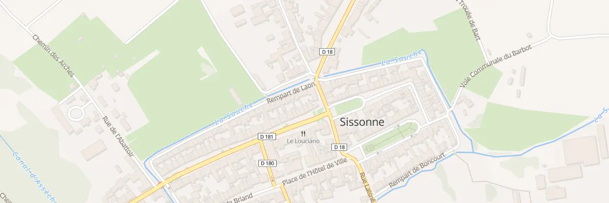 Plan du 6 Rue Mal de Lattre de Tassigny à Sissonne
