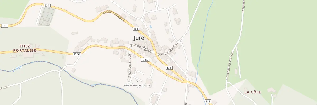Plan du 3 Rue de Guedon à Juré