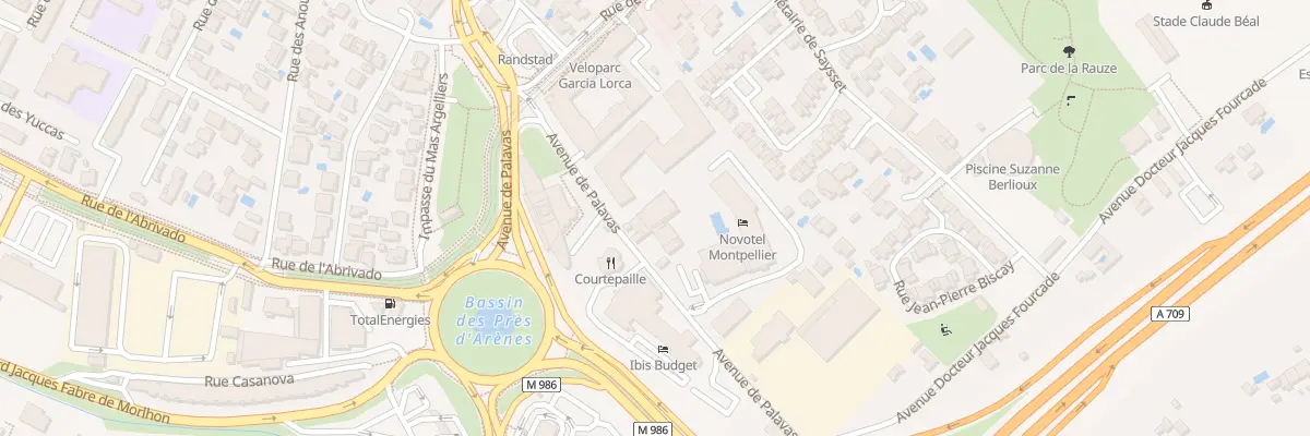 Plan du 123T Av de Palavas à Montpellier