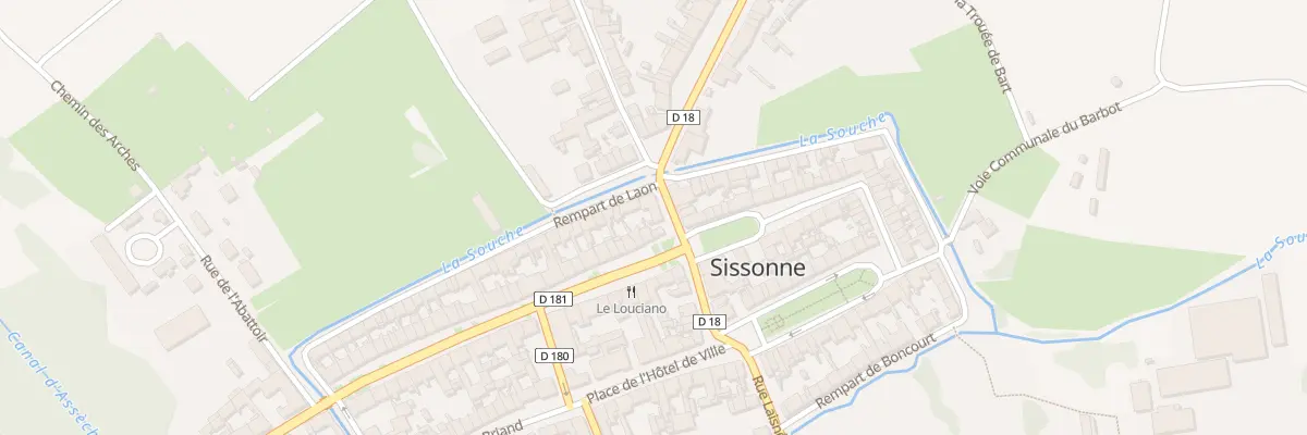 Plan du 4 Rue Mal de Lattre de Tassigny à Sissonne