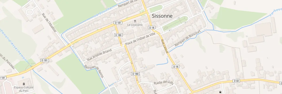 Plan du 15 Pl de l’Hotel de Ville à Sissonne