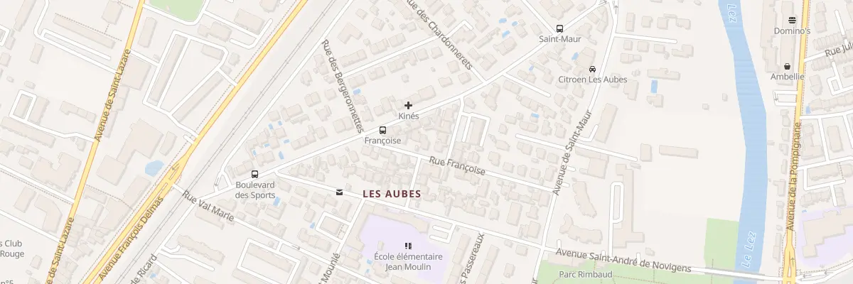 Plan du 7 Rue Françoise à Montpellier