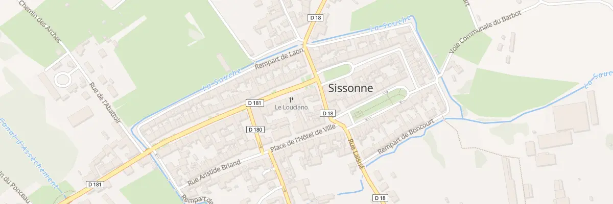Plan du 3 Rue Mal de Lattre de Tassigny à Sissonne