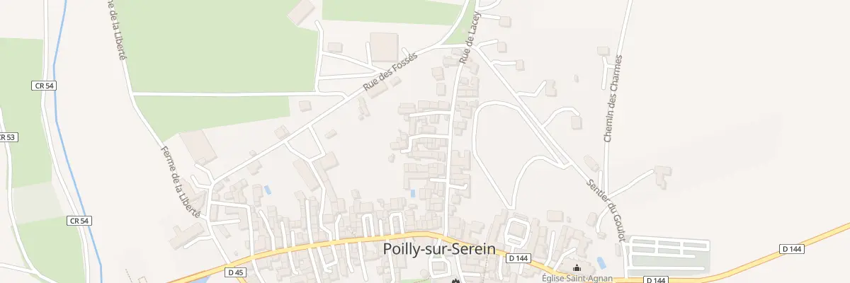 Plan du 25 Rue de Lacey à Poilly-sur-Serein