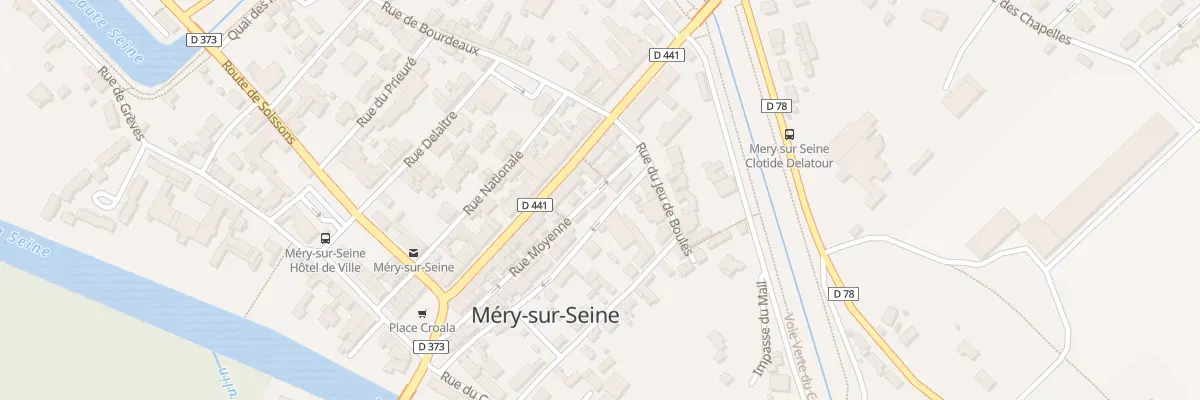 Plan du 14 Rue Moyenne à Méry-sur-Seine