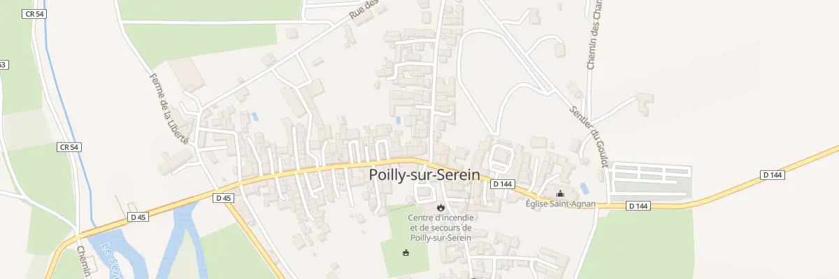 Plan du 1 Rue de Lacey à Poilly-sur-Serein