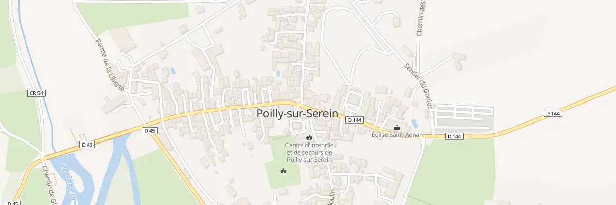 Plan du 1 Rue Abbé Thériat à Poilly-sur-Serein