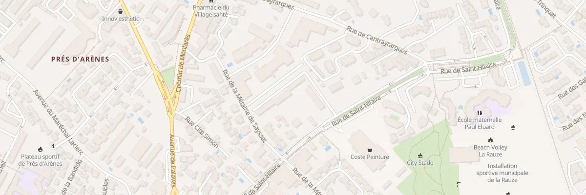 Plan du 520 Rue de Saint Hilaire à Lunel