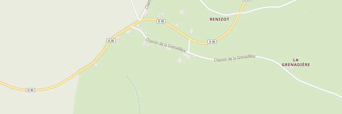 Plan du 697 Che de la Grenadière à Tazilly