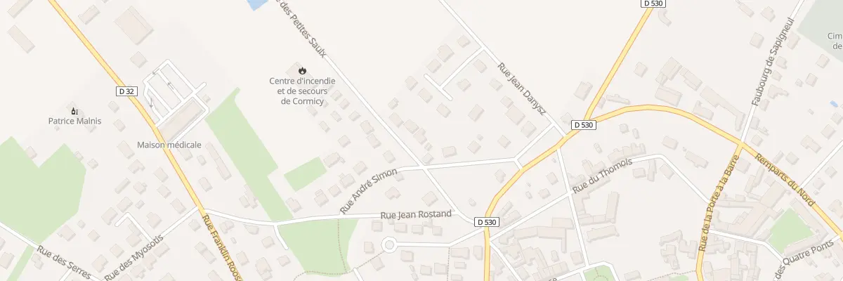 Plan du 2 Rue des Petites Saulx à Cormicy