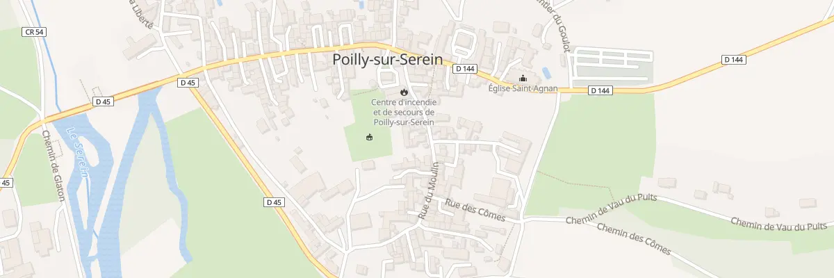 Plan du 12 Rue du Moulin à Poilly-sur-Serein
