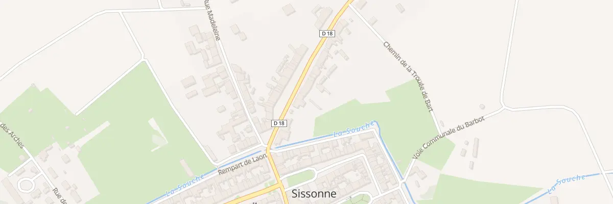 Plan du 8 Rue du 11 Novembre 1918 à Sissonne