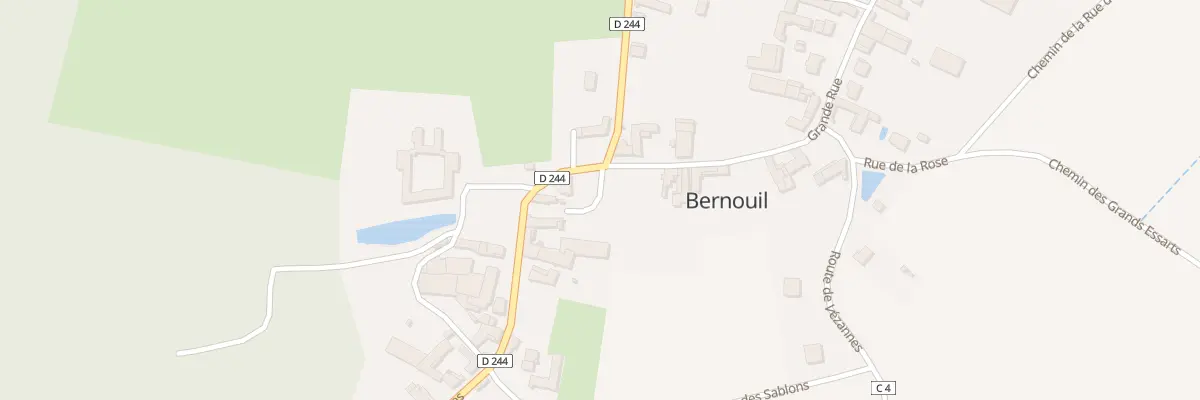 Plan du 2 Rue Saint Jacques à Bernouil