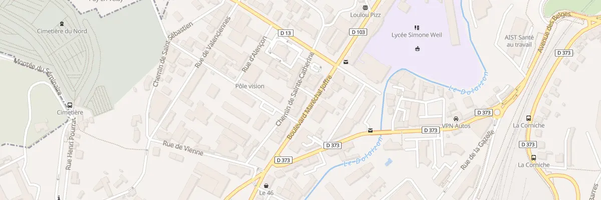 Plan du 13B Bd Maréchal Joffre au Puy-en-Velay