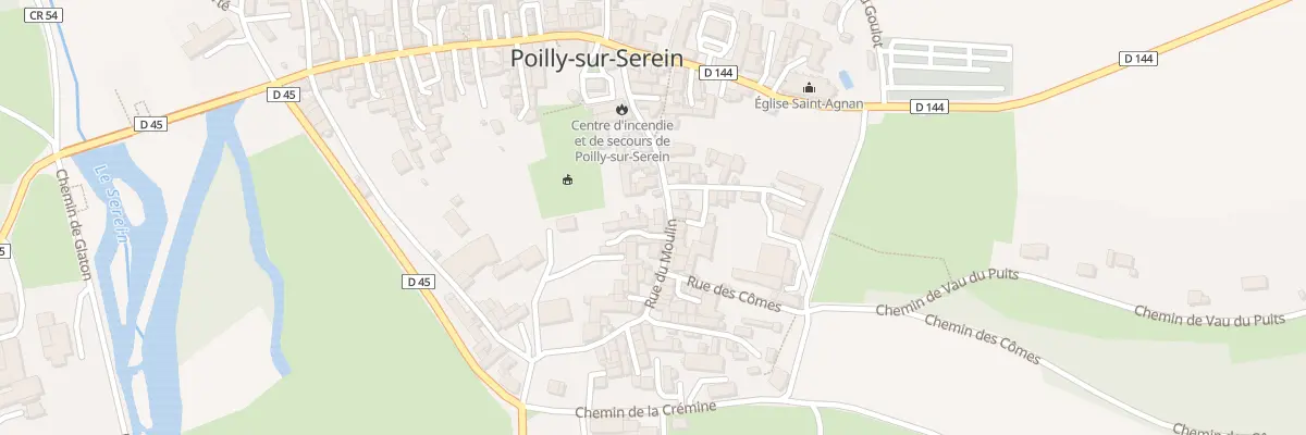 Plan du 14 Rue du Moulin à Poilly-sur-Serein