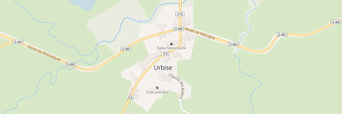 Plan du 91 Rte de la Pacaudière à Urbise