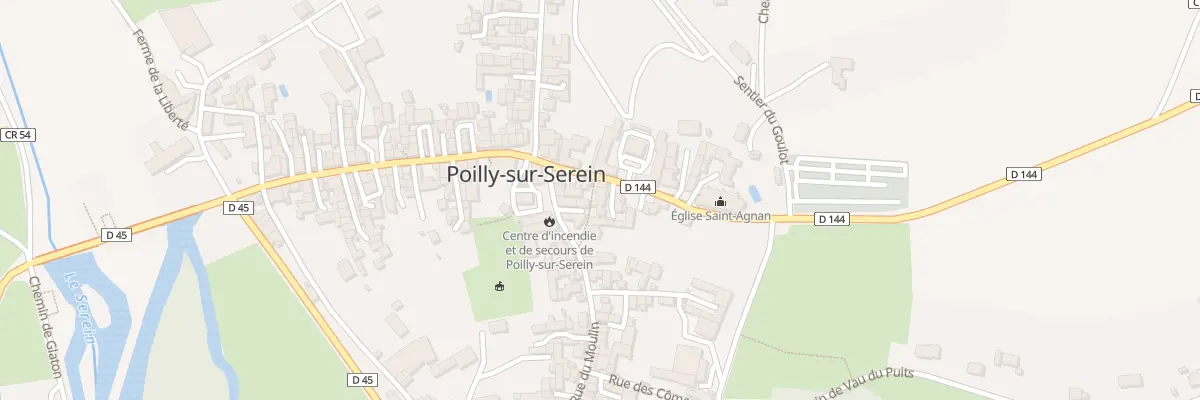 Plan du 8 Rue Abbé Thériat à Poilly-sur-Serein