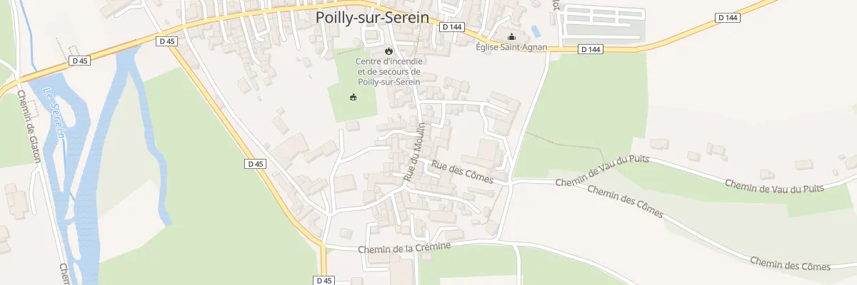 Plan du 23 Rue du Moulin à Poilly-sur-Serein