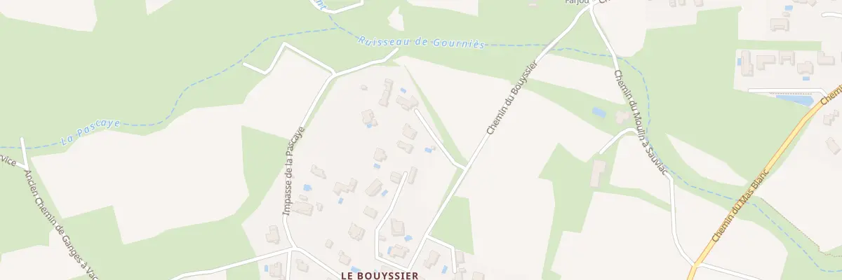 Plan du 752 Le Bouyssier à Claret