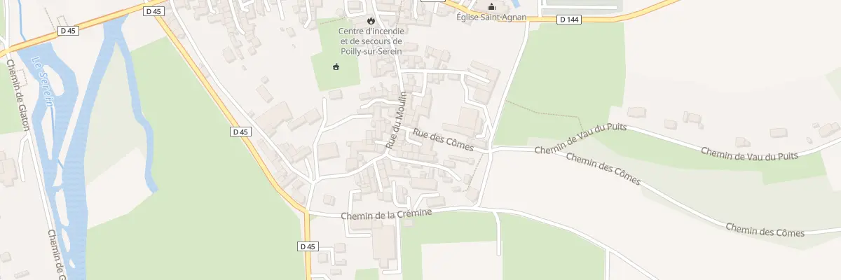 Plan du 14 Rue des Cômes à Poilly-sur-Serein