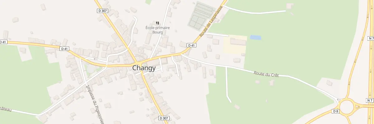 Plan du 7 Rte du Cret à Changy