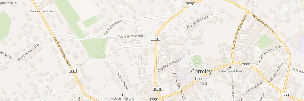 Plan du 7 Rue des Remparts du Nord à Cormicy