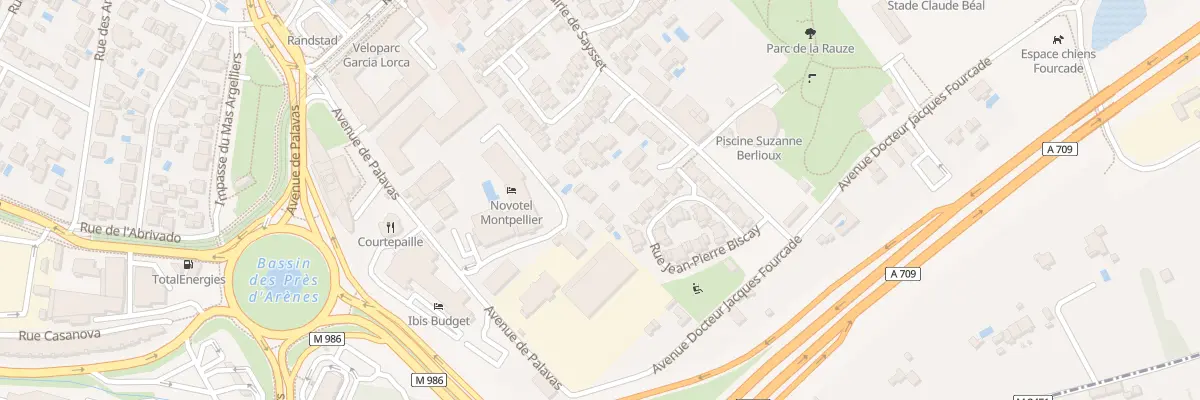 Plan du 125B Av de Palavas à Montpellier
