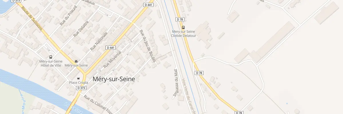 Plan du 8 Rue du Mail à Méry-sur-Seine