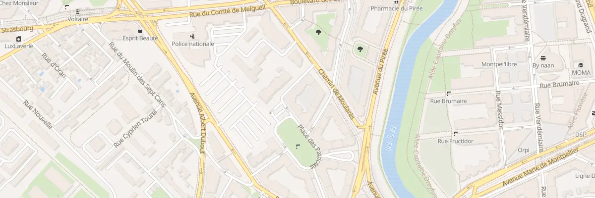 Plan du 46 Rue de la Constituante à Montpellier