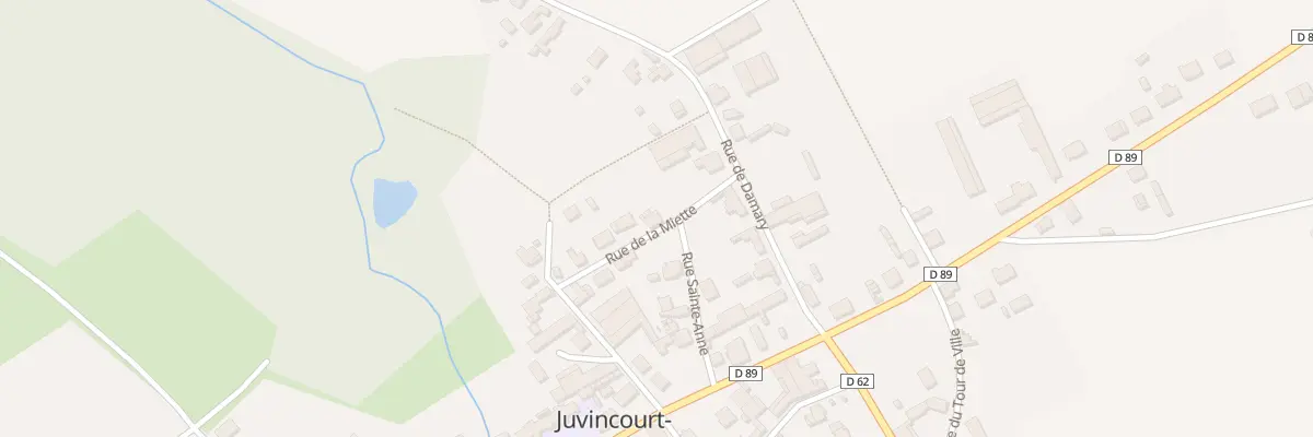 Plan du 7 Rue de la Miette à Juvincourt-et-Damary