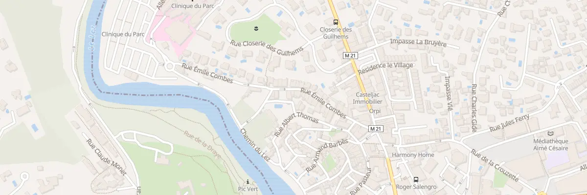 Plan du 33 Rue Emile Combes à Castelnau-le-Lez