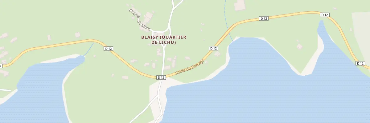 Plan du 48 Rte du Barrage à Chaumard