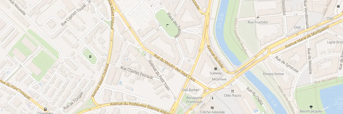 Plan du 80 Rue Michel Trocmé à Montpellier