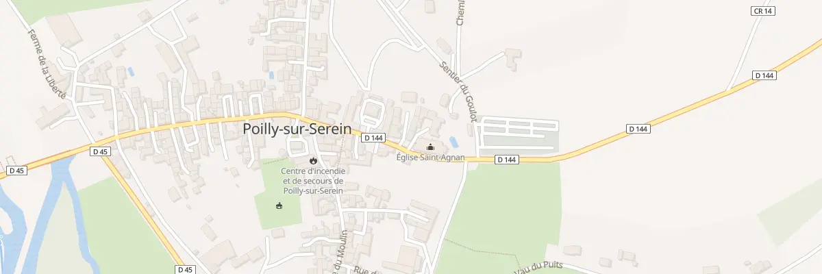 Plan du 17 Rue Abbé Thériat à Poilly-sur-Serein